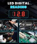 Beast Digital LED Test Light For Automotive 5 To 90 Volts, Bidirectional Circuit Tester With Real Time Voltage Display, Extended Spring Wire And Probes For Car, Truck, RV And Other Vehicles, digital reading 1.2.8