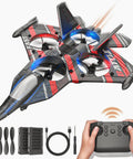 Totally Rad Kid Friendly Drone For 8 To 13 Year Olds With 2.4GHz Remote Control Plane And Fighter Jet Helicopter Dual Mode