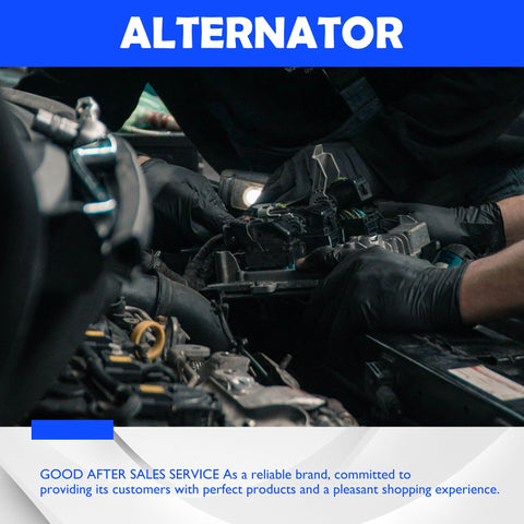 Mechanic installing 90A 12V Car Alternator For Subaru Impreza 2004 2010 Forester 2006 2010 And Saab 9-2X 2006 Replacement