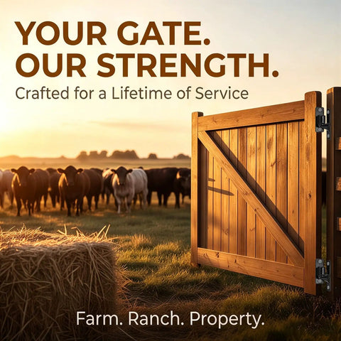 Beefy Heavy Duty Gate Hinges Set, 304 Stainless Steel, Five Eighth Inch Pin, Wall Mount, One Piece Casting, 600 Lb Capacity, Includes Two Female And Two Male Hinges For Farm Ranch Fence Garden Barn Shed Warehouse on wooden farm gate