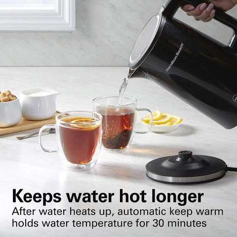 Digital Temperature Control Tea Kettle 1.7L With 5 Preset Modes For Green White Oolong And More Keep Warm Function Fast Boil 1500W
