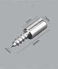 Bullyproof Self Tapping Screws For Cabinet Laminate Support And Wardrobe Partitions Non Slip Glass Shelf Brackets Set Of 200 with measurements.