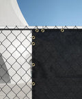 Outdoor Privacy Screen Fence And Mesh Shade Net Cover For 6 Foot By 50 Foot Fences Ideal For Garden And Backyard Upgrades Privacy On Chain Link And Wood Fences Freestanding Slats Easy Install For Patio Privacy Wall on chain link fence
