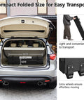 Compact 10x10 Pop Up Canopy Tent With Vent for Quick Setup in car trunk, showing wheeled bag detail for parties and outdoor use.
