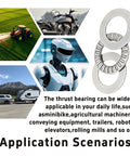 Beefy 2 Sets NTA1220 Thrust Needle Roller Bearings With Washers for tractors, machinery, robots; illustrated application scenarios
