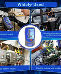 High Voltage Insulation Tester Megohmmeter Up To 1000 Megohms At 500 Volts For HVAC Pros Tough Impact Resistant Meter With Soft Case LED Zone Indicator Compatible With Supco M500 Ideal For Compressor And Motor Windings used at distribution boards and compressors