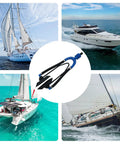 Outboard Motor Flusher Kit With U Shape Inlet Muff And Anti Freeze Hose for marine craft maintenance with boats in background
