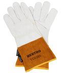 Heavy Duty Working Gloves 5 Pairs For Tig Welding With Cowhide Split Leather Heat And Fire Resistant BBQ Warehouse And Animal Handling