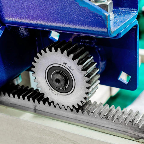 Heavy Duty Steel Gear Rack Set, Two Pcs 1Mod 500mm Long Linear Spur Rack, 10mm By 10mm, 3.3 Ft Total Length, Built Tough For Machines And Automotive Projects, High Hardness, Anti Wear, Durable Steel Construction, steel gear rack on machine gear