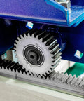 One Mod Gear Rack For Machines And Auto Builds 500mm Long 10x10mm Straight Linear Spur Rack Made From 45 Steel Built Tough For CNC DIY And Industrial Projects installed with gear