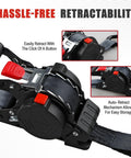 Four Pack Heavy Duty Retractable Ratchet Straps 1 Inch By 12 Feet With 1500 Pound Break Strength Auto Self Retracting Tie Downs S Hook