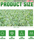 Three Pack Garden Mesh Netting For Insects And Mosquitoes Ultra Fine Plant Netting 10 By 33 Feet White over vegetables