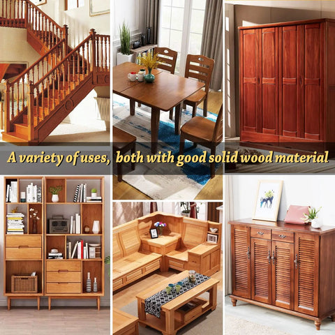200 Piece Flat Head Wooden Screw Hole Plugs Three Eighths Inch Diameter in wood furniture including tables and cabinets