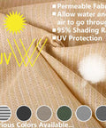 4x10 Black Balcony Privacy Screen Fence Cover with UV protection, close-up of weatherproof, breathable shade cloth material.