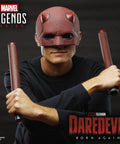 Daredevil Born Again Premium Roleplay Mask and Billy Club Kit for Adults, featuring red mask and club, ideal for cosplay.