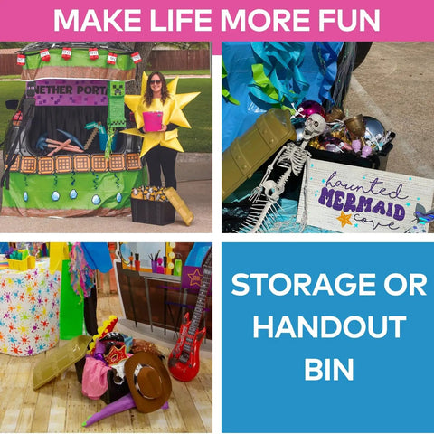 Hella Spacious Heavy Duty Plastic Treasure Chest For Classrooms Black And Gold Large Storage Bin With Kickass Pirate Vibes Perfect For Prizes Rewards And School Supplies Stash That Rocks