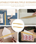 Two Pack Wooden Letter Opener Set Handy Envelope Slitter For Quick Mail Openings shown in multiple scenarios for ease of use
