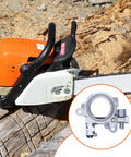 Oil Pump With Worm Gear For Stihl Chainsaws MS290 MS390 MS310 MS311 MS391 029 039 Replacement Part shown with chainsaw