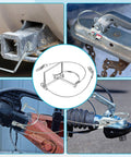 10 Pcs Trailer Coupler Pins With Steel Quick Release Rings For Farm Trailers Wagons And Hitches Locking Pins in use