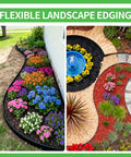 No Dig Garden Edging Border 2 Inches Tall 40 Feet Long Flexible Plastic With 40 Stakes for garden beds and pathways