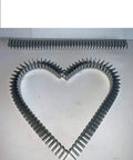 Real Deal Heavy Duty Zig Zag Springs For Furniture And Auto Upholstery Couch Repair, showing zigzag steel springs in heart shape.