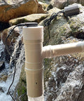 50W Water Turbine Hydroelectric Generator USB Rechargeable Outdoor Power System with PVC water wheel on stream