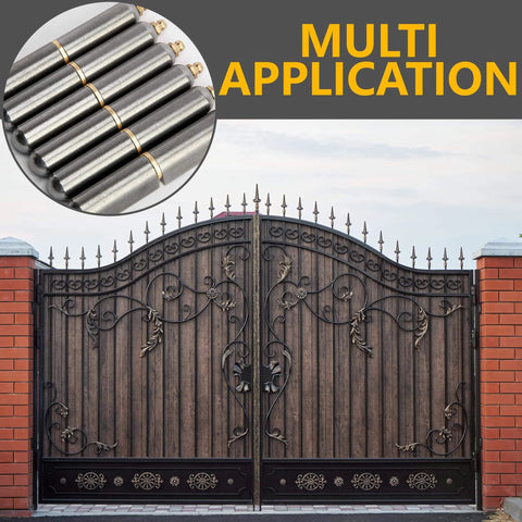 Six Pack 4 Inch Bullet Weld On Hinges Set Heavy Duty Weldable Barrel Hinges Carbon Steel for metal gates with decorative design
