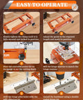 Step-by-step guide using Pro Grade Aluminum Door Hinge Jig Router Template, Adjustable Mortise Jig for accurate hinge mortises.