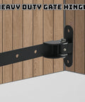 2 Pack Heavy Duty Gate Hinges 180 Degree Swing With Ball Bearings Built From Carbon Steel for outdoor gates, fences, barn doors