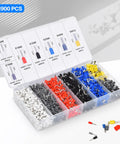 Pro Grade Ferrule Crimping Tool Kit With 1900 Wire Ferrule Terminals For AWG 23 To 7 Self Adjusting Ratchet Crimper Durable