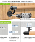 Rock Solid 80 Inch Real Wood Indoor Stairs Handrail Wall Mount Safety Rail installation process for wood and concrete.