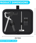 Handheld Watch Band Pliers Set For Stainless Steel Links Remover Tool With Adjustable Bracelet Length Includes Hammer And 3 Interchangeable Punches In Pouch For Easy On The Go Watch Repair