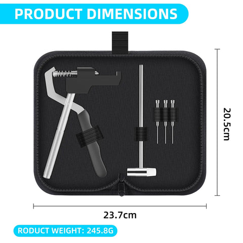 Handheld Watch Band Pliers Set For Stainless Steel Links Remover Tool With Adjustable Bracelet Length Includes Hammer And 3 Interchangeable Punches In Pouch For Easy On The Go Watch Repair