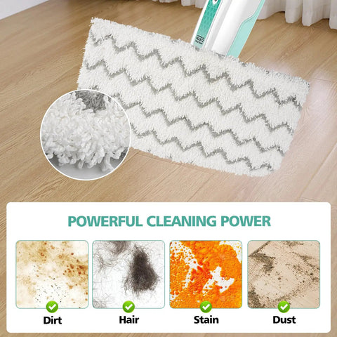 4 Pack Microfiber Steam Mop Replacement Pads For S1000 Series S1000A S1000C S1000WM S1001C S2001 Dirt Grip Washable And Reusable For A Quick Deep Clean On Hard Floors