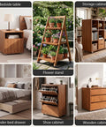 Smooth Rolling Mini Caster Wheels Half Inch Diameter Low Profile Furniture Casters on wooden bedside table with lamp and books.