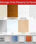 Damage-Free Hanging Surfaces for Hella Strong Damage Free Bathroom Hooks With Water Resistant Adhesive Strips installation guide.