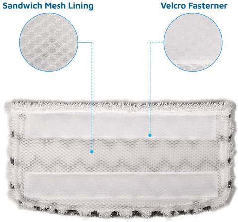 Four Pack Microfiber Mop Pad Refills For Shark Steam Mops S1000 S1000A S1000C S1001C S2001 Washable And Reusable Pads For Hardwood Tile And Stone Floors