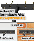 Heavy Duty Floating Shelf Brackets 6 Inch Mantel Mounts Built To Last That Hold Up To 125 Lbs for Drywall Brick Concrete display