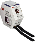 3M Scotchmate black hook and loop fastening system box with tape extended