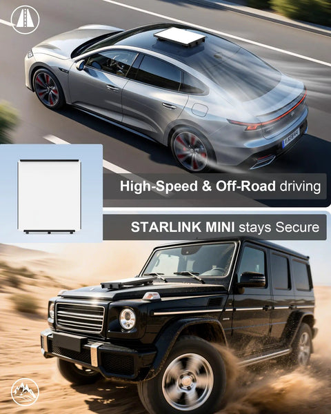 Magnetic Roof Mount Kit For Mini Satellite Antenna No Tools Needed Quick Release Suction Cup Base shown on cars in motion