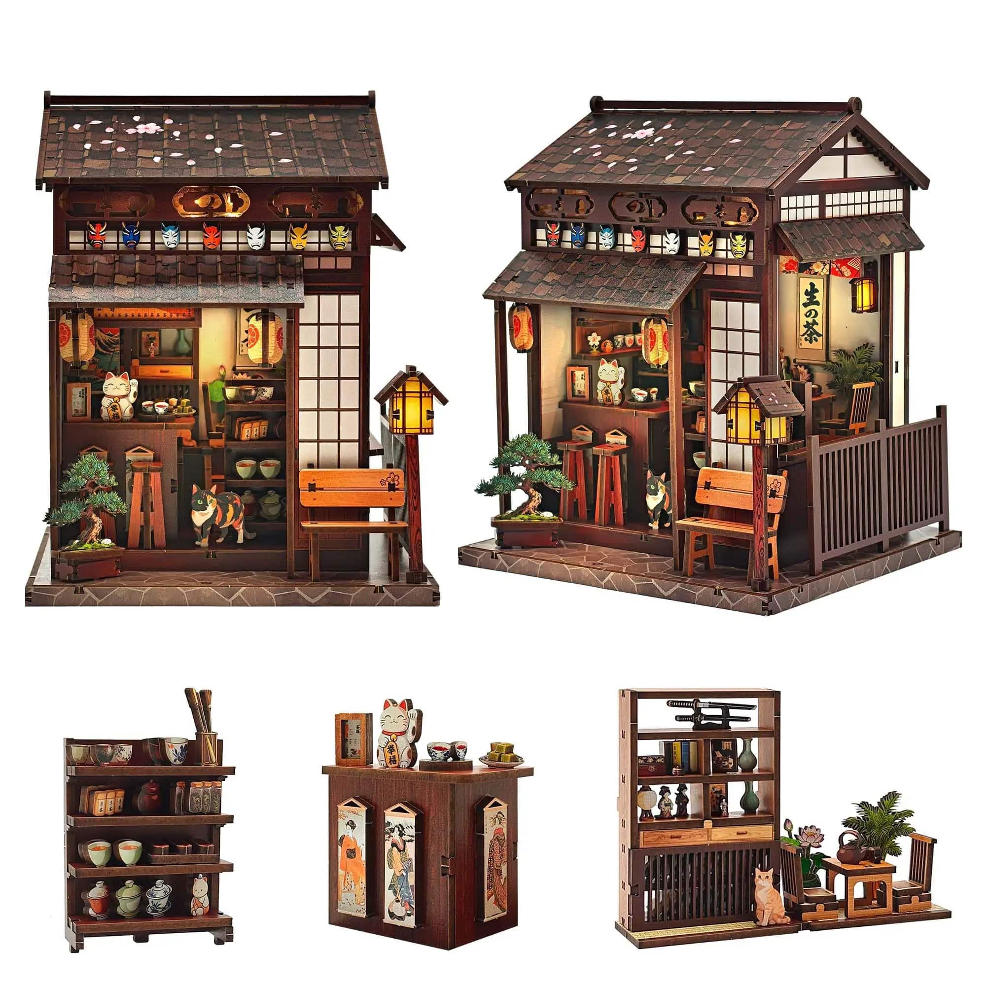 NAOさん　5冊セット DIY Book Nook Kit Sakura Tea Pavilion - Quick 3H Build ✓