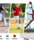 12x9 Foot Barricade Backstop Net For Baseball Softball Lacrosse Soccer Basketball And More Durable 5 Ply Knotless Netting