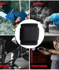 2 Pack Adjustable Wrist Support Brace For Carpal Tunnel Relief shown in use for tennis, push-ups, weightlifting, and fitness exercises