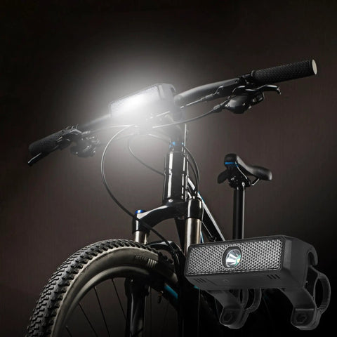 Solar Powered Bike Light With Auto On Off Sensor Front LED Cycling Lamp For Night Riding Safety And Bright Flash Modes A Must Have For City And Trail Cyclists All Weather Ready For Real
