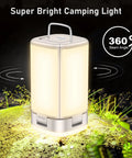 116 LED Rechargeable Camping Lantern With 360 Degree Bright Light for Camping And Hiking Lit Tent Light Warm 3000K
