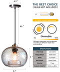 Bottom Line Quality Clear Marble Glass Pendant Lights 2 Pack Hand Blown Globe Hanging Lamp For Kitchen Island ceiling fixture dimensions.