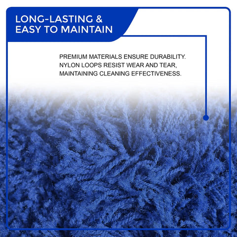 Badass Heavy Duty 24 Inch Nylon Dust Mop Head For Hardwood Floors Machine Washable Commercial Sweeper close-up of durable nylon loops.