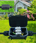Beefy Waterproof IP68 Junction Box 2 Way M20 Connector For Outdoor Coaxial Cable 5 To 12mm Rugged Weatherproof Enclosure