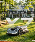 Wireless Robot Lawn Mower For Medium To Large Yards Up To 0.75 Acre With Smart App Control showcased on grass