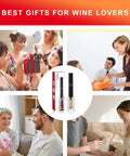 Group gifting Air Pressure Pump Corkscrew Set All In One With Foil Cutter And Aerator Pourer Vacuum Stoppers Four Pack